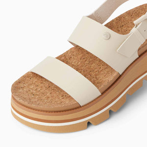 Reef Vista Luxe Liah White Tan סנדלי ריף לנשים