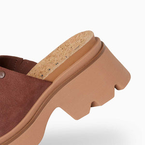 Reef Vista Luxe Evie Brown Black כפכפי פלטפורמה לנשים