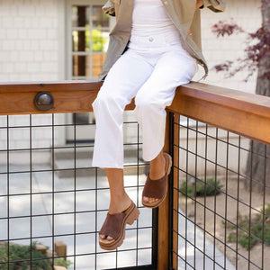 Reef Vista Luxe Evie Brown Black כפכפי פלטפורמה לנשים