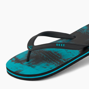 Kid Switchfoot Print Washed Aqua כפכפי ילדים