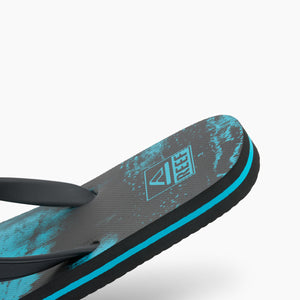 Kid Switchfoot Print Washed Aqua כפכפי ילדים