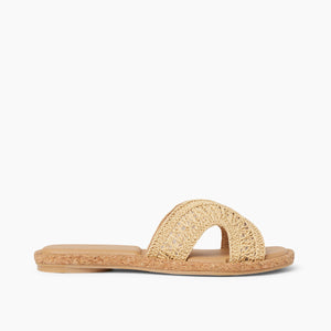 Willow Paisley Natural Textile כפכפי נשים