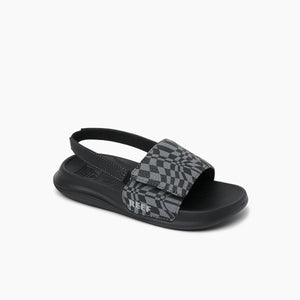 Little Salty Slide Black Swell Checker כפכפי תינוקות