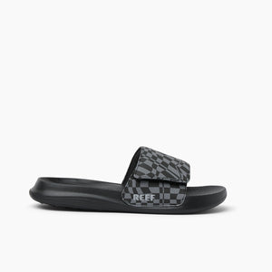 Reef Kids Salty Slide Black Swell Checker כפכפי ריף לילדים