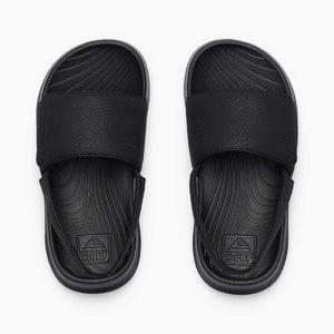 Reef Little Salty Slide Black White כפכפי ילדים