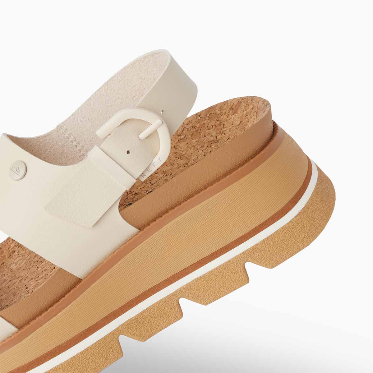 Reef Vista Luxe Liah White Tan סנדלי ריף לנשים