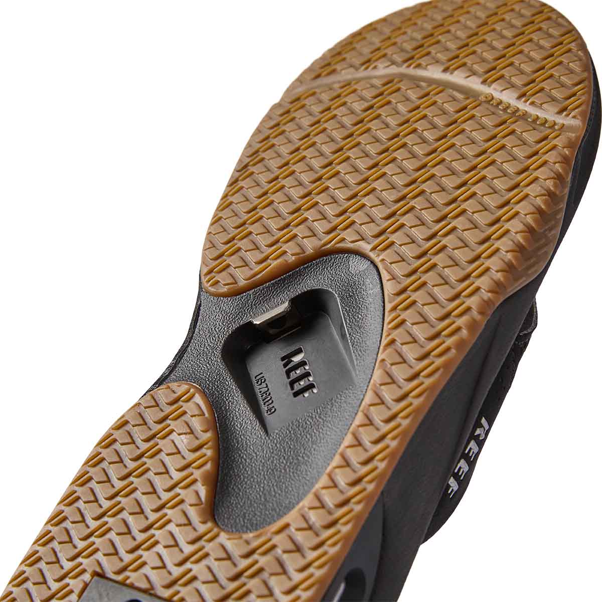 כפכפי גברים Fanning Black Silver