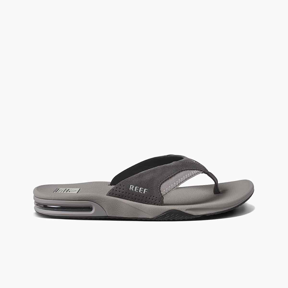 Reef Fanning Grey Suede כפכפי ריף לגברים