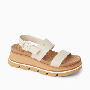 Reef Vista Luxe Liah White Tan סנדלי ריף לנשים