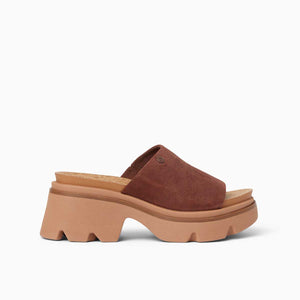 Reef Vista Luxe Evie Brown Black כפכפי פלטפורמה לנשים