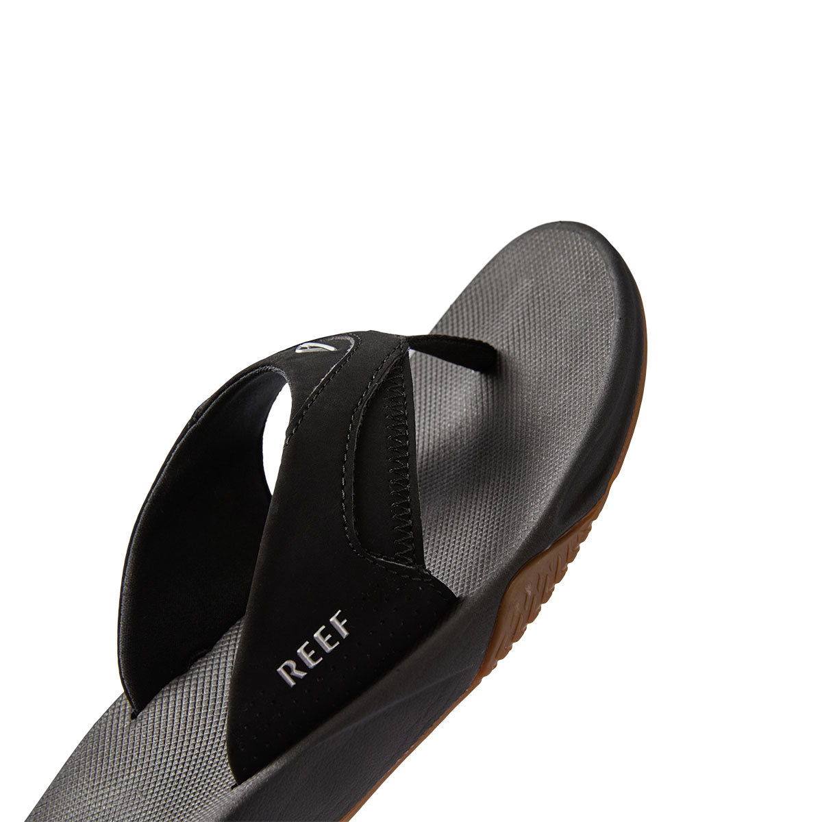 כפכפי גברים Fanning Black Silver