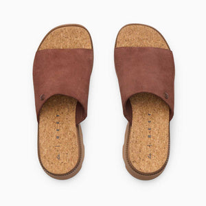 Reef Vista Luxe Evie Brown Black כפכפי פלטפורמה לנשים