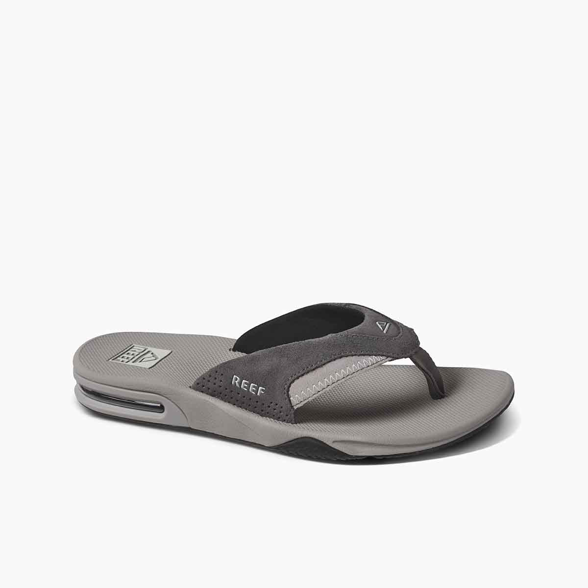 Reef Fanning Grey Suede כפכפי ריף לגברים