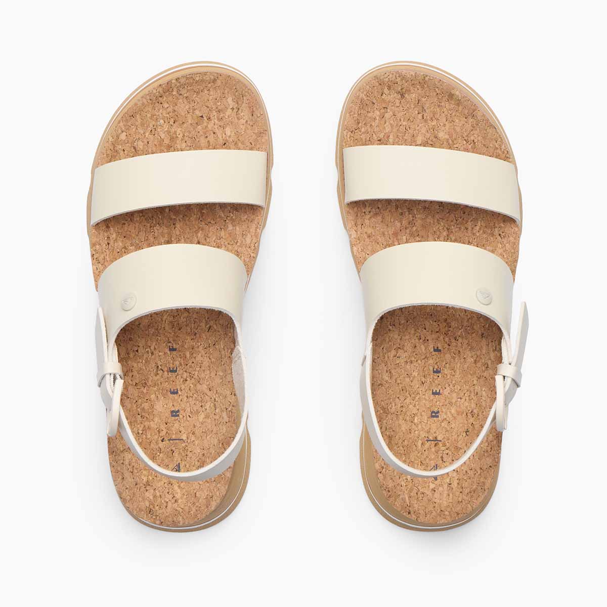 Reef Vista Luxe Liah White Tan סנדלי ריף לנשים