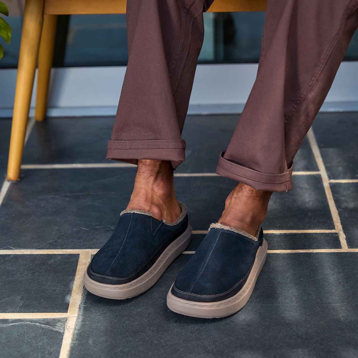 Rambler Mule Black Brown כפכפי ריף לגברים