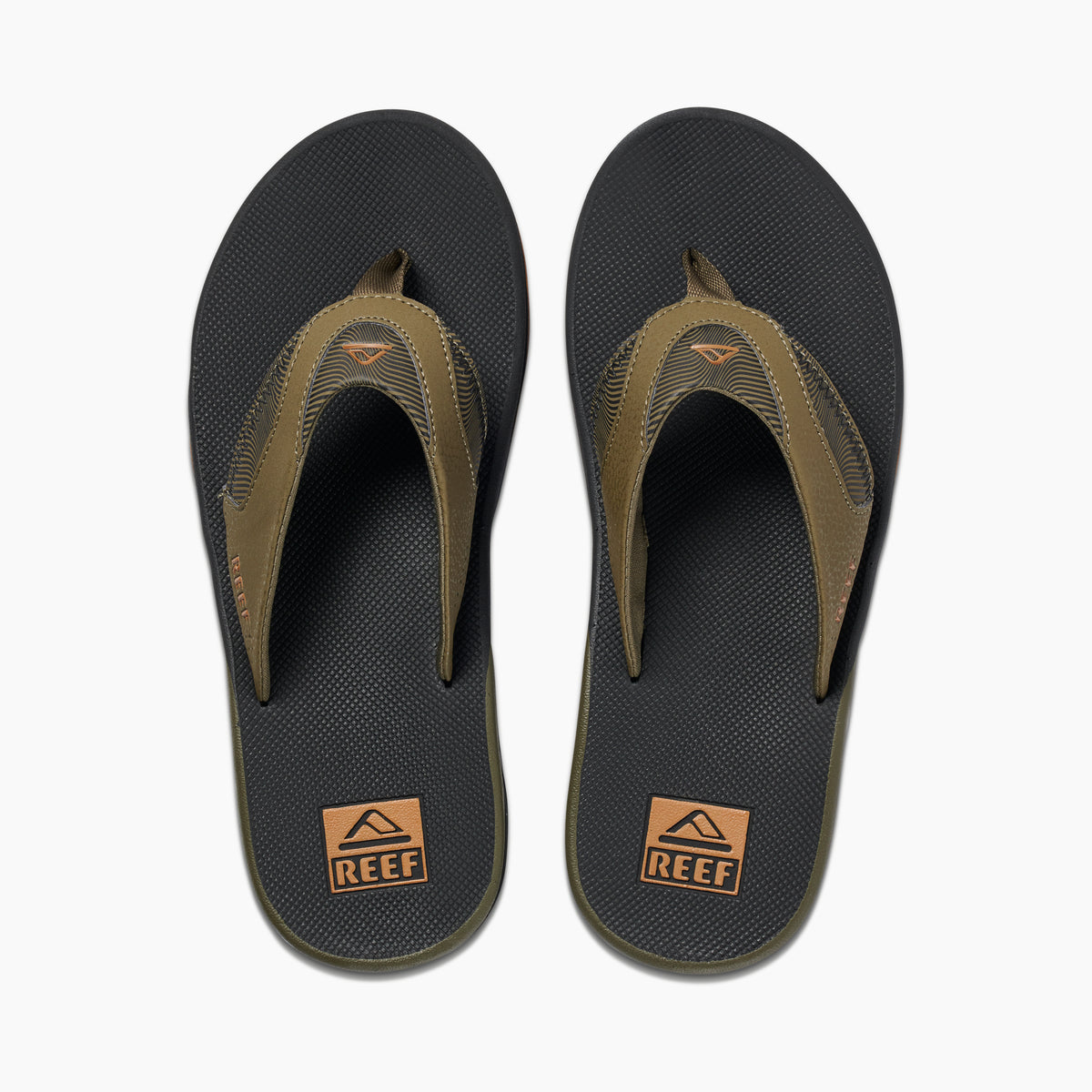 FANNING PRINTS OLIVE SWELLS כפכפי גברים