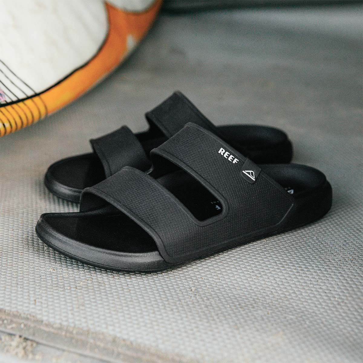 כפכפי גברים Oasis Double Up Black