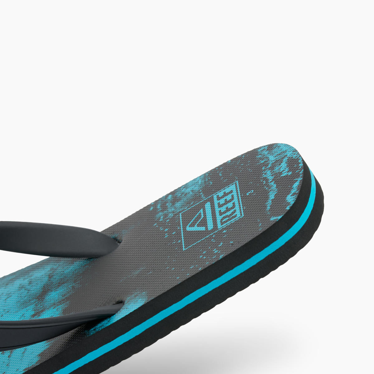 Kid Switchfoot Print Washed Aqua כפכפי ילדים