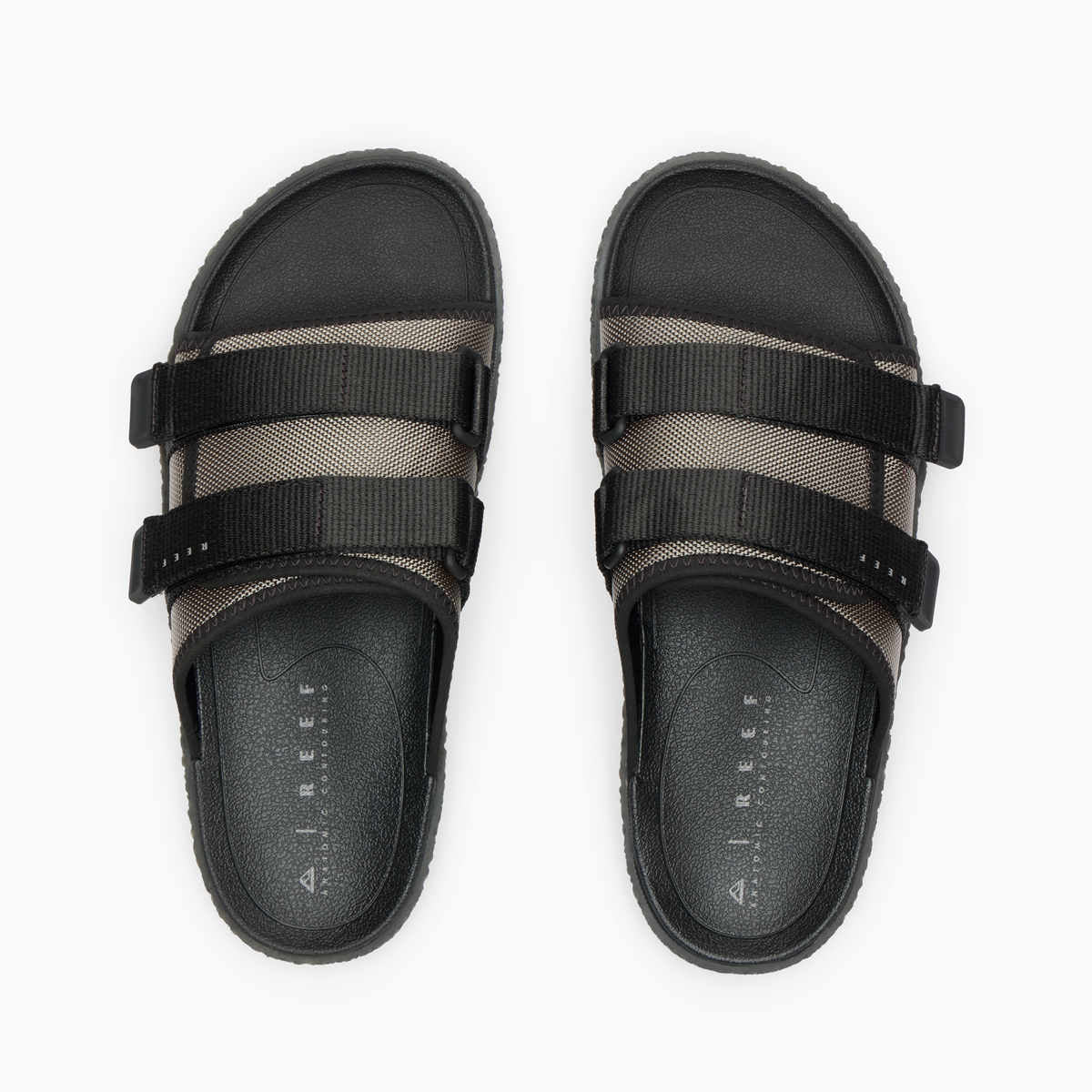 Montauk Olive Black כפכפי גברים