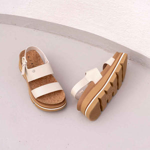 Reef Vista Luxe Liah White Tan סנדלי ריף לנשים