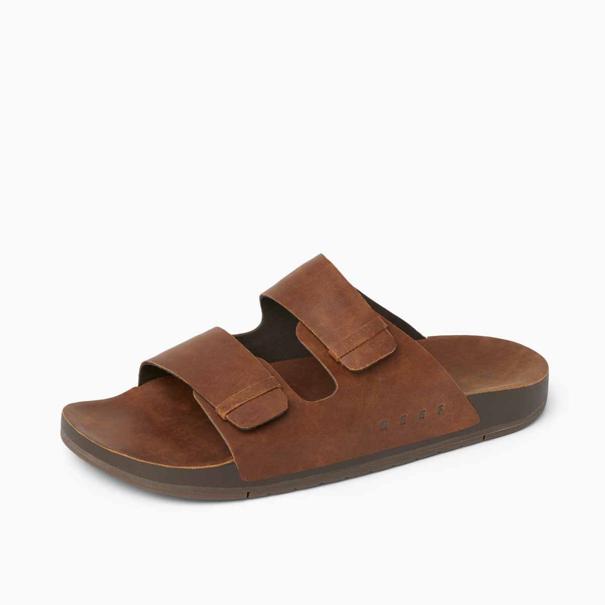 Ojai Two Bar Dark Brown כפכפי גברים חום כהה