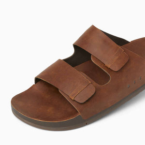 Ojai Two Bar Dark Brown כפכפי גברים חום כהה