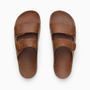 Ojai Two Bar Dark Brown כפכפי גברים חום כהה