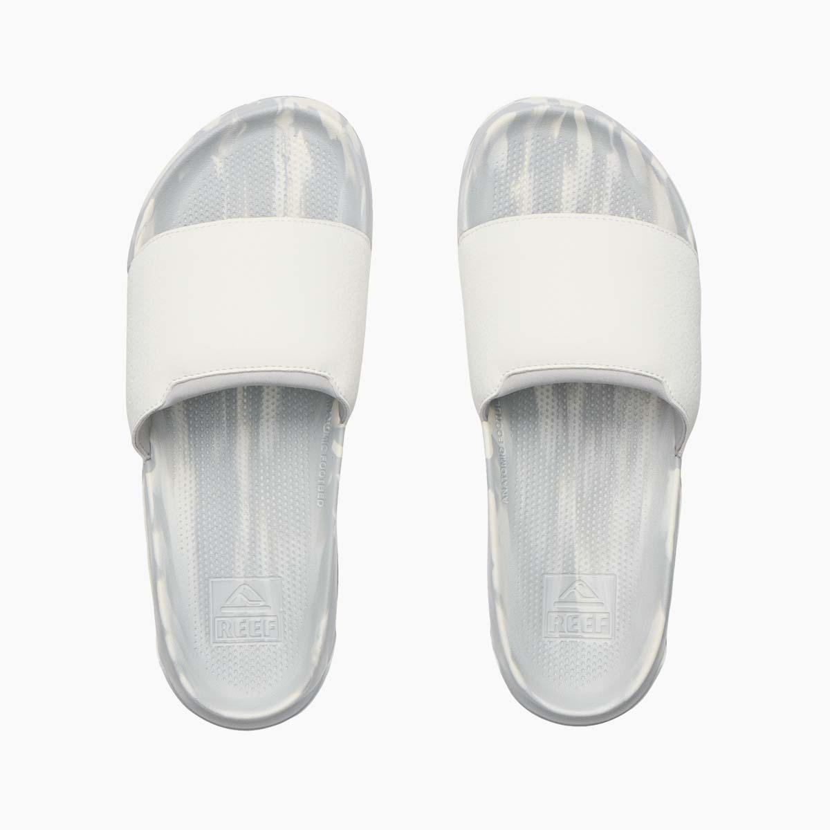 Reef Tailslide White Grey Marble כפכפי ריף לגברים