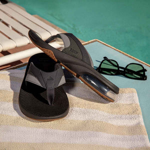 Reef Fanning Black Gum כפכפי ריף לגברים