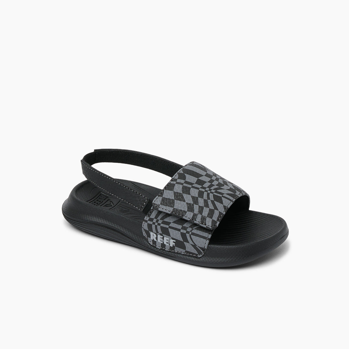 Little Salty Slide Black Swell Checker כפכפי תינוקות