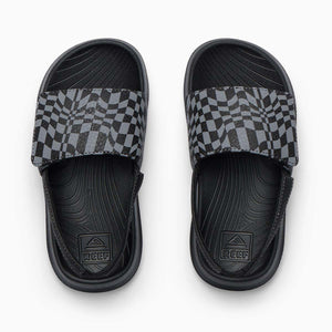 Little Salty Slide Black Swell Checker כפכפי תינוקות