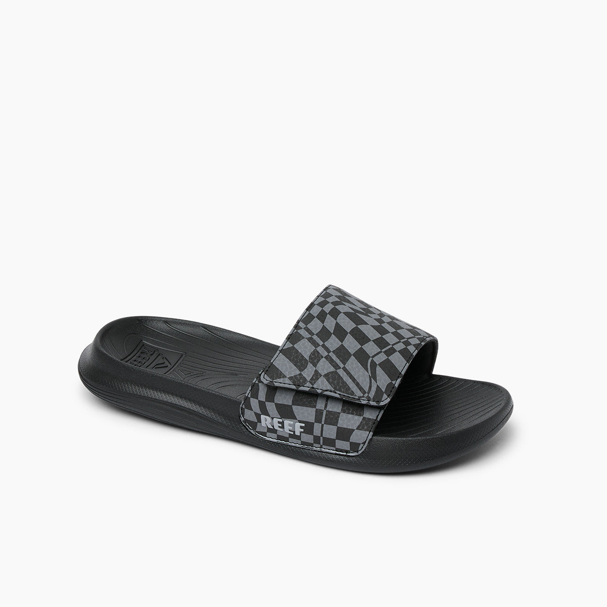 Reef Kids Salty Slide Black Swell Checker כפכפי ריף לילדים