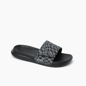 Reef Kids Salty Slide Black Swell Checker כפכפי ריף לילדים