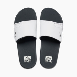 כפכפי גברים FANNING SLIDE GREY WHITE