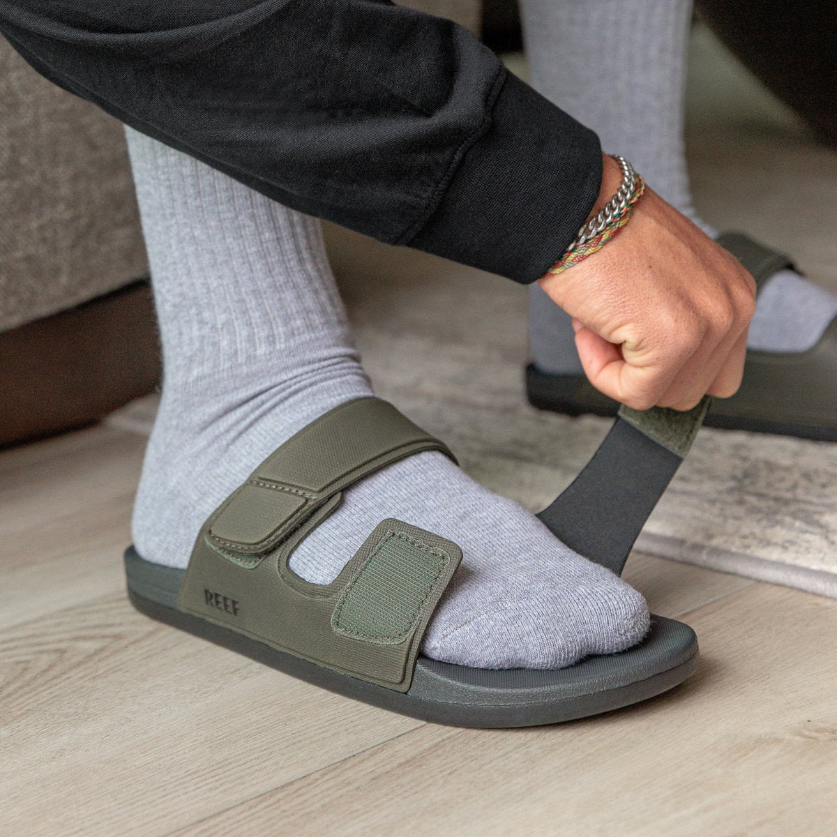 כפכפי גברים Cushion Tradewind Grey Olive